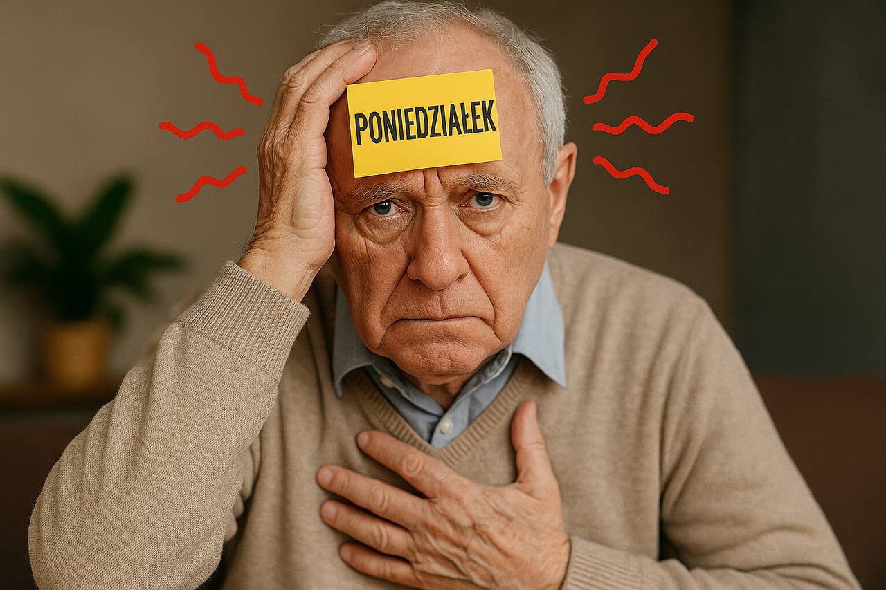 „Poniedziakowa chandra” zapisuje si w naszej biologii - nawet na emeryturze odczuwamy stres [fot. ChatGPT]