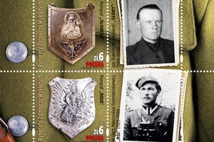 „Ryngrafy Żołnierzy Wyklętych” na znaczkach pocztowych  [fot. Poczta Polska]