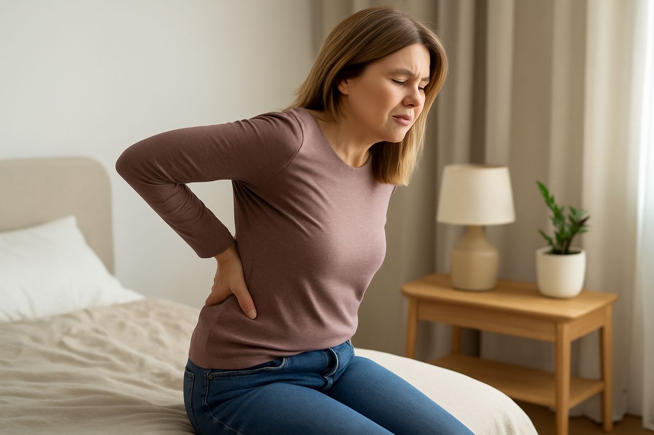 Bl plecw - osabi go uwano i terapia poznawczo-behawioralna [fot. ChatGPT]