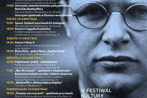 Dietrich Bonhoeffer uczczony podczas wrocawskiego V Festiwalu Kultury Protestanckiej [fot. FKP]