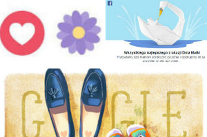 Dzie Matki w Google Doodle. I na Facebooku [fot. collage Senior.pl]