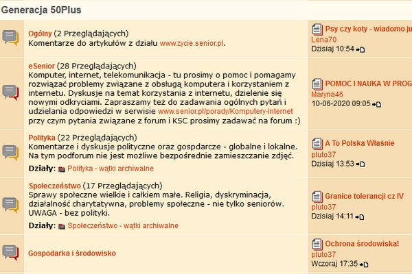 Fora internetowe: dyskusje pomagaj poprawi samopoczucie [fot. Senior.pl]