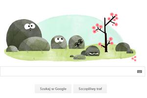 Google doodle kwitnie w rwnonoc wiosenn [fot. Google]
