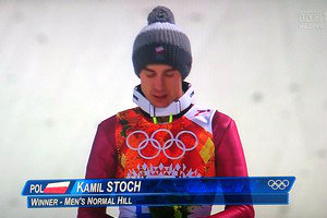 Kamil Stoch mistrzem olimpijskim w Soczi! [Kamil Stoch, fot. TVP]