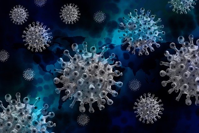 Koronawirus: pandemia zwiksza ryzyko zespou zamanego serca [fot. Gerd Altmann from Pixabay]