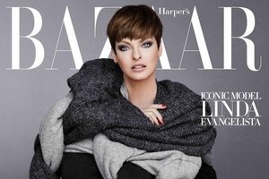 Linda Evangelista koczy 50 lat [Linda Evangelista, fot. Harper's Bazaar, okadka z wrzenia 2014]