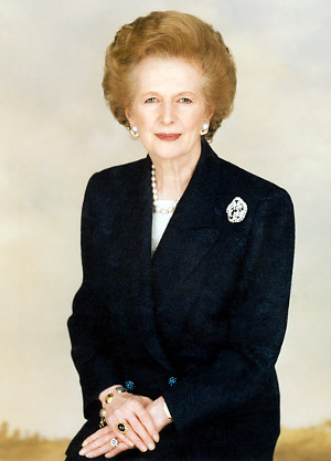 Margaret Thatcher, fot.  Chris Collins, CC BY-SA 3.0 Wikimedia Commons