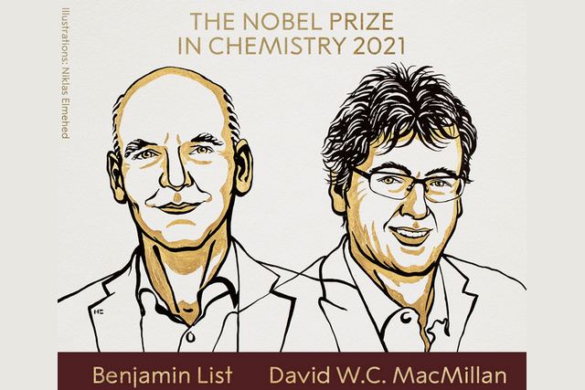 Nagroda Nobla z chemii 2021 - za rozwój asymetrycznej katalizy organicznej. [fot. nobelprize.org]