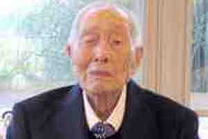 Najstarszy mczyzna na wiecie - 111-letni Japoczyk Sakari Momoi [Sakari Momoi, fot.oldestpeople.wikia.org]