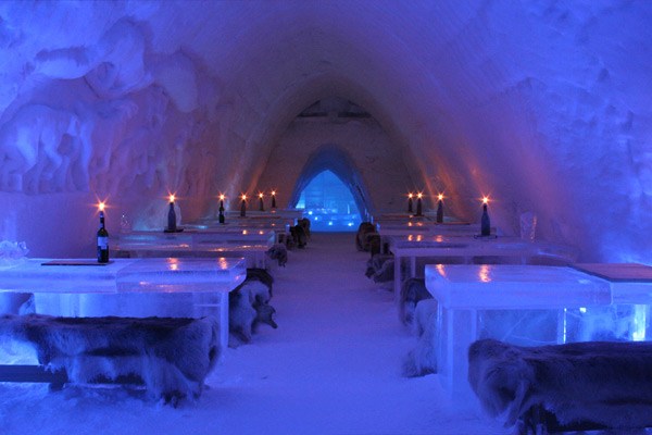 Lainio Snow Village Restaurant Ice, fot. Qtravel