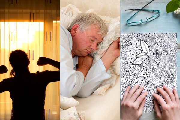 Sen, nastrój i stres - czynniki poczucia kontroli nad życiem [fot. collage Senior.pl / Canva]