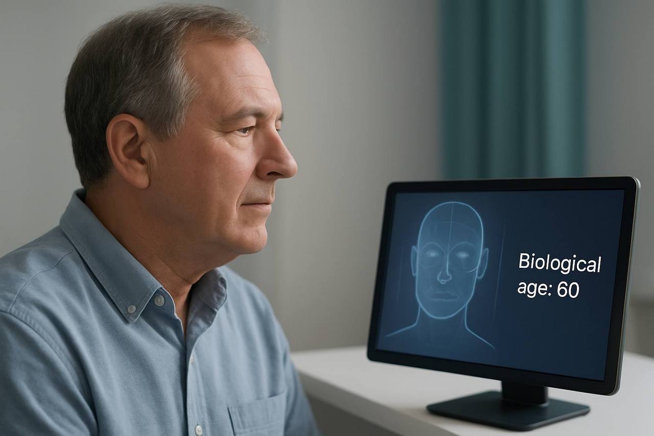 Sztuczna inteligencja szacuje wiek biologiczny na podstawie zdj twarzy pacjentw z rakiem [fot. ChatGPT]