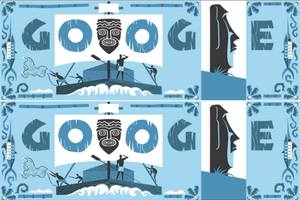 Thor Heyerdahl na setne urodziny w Google Doodle [fot. Google]