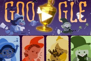 Trick or treat - gra na Halloween w Google doodle [fot. Google]