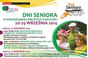 Wrocawskie Dni Seniora w Dolnolskiej Bibliotece Publicznej [fot. Wrocawskie Centum Seniora]