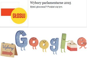 Wybory parlamentarne 2015 w Google Doodle i na Facebooku [fot. collage Senior.pl]