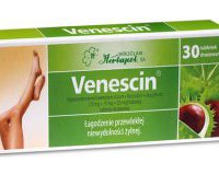 Venescin tabletka draowana 25 mg + 15 mg + 0 5 mg